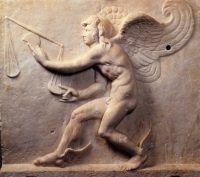 Боги и существа древней Греции. Греческая мифология. Древний бог времени Кайрос.
